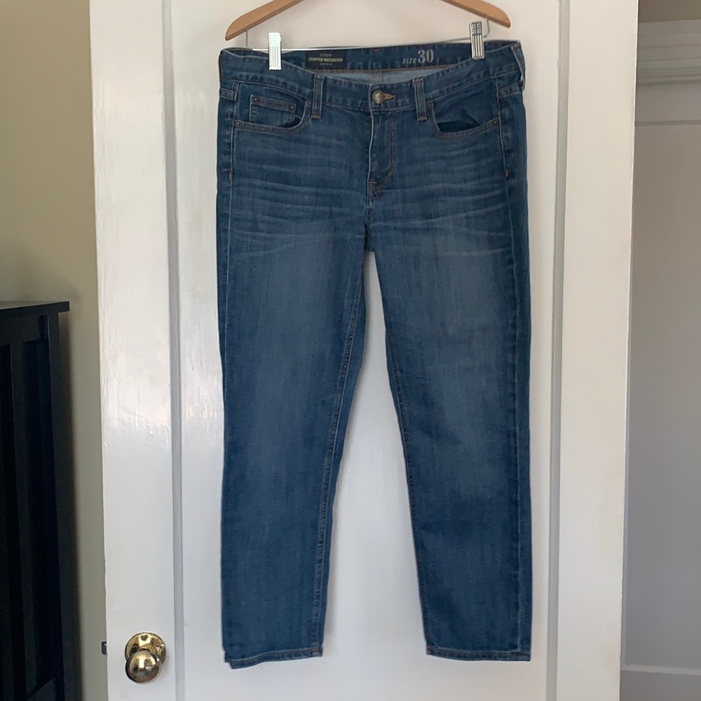 Cropped matchstick J crew jeans